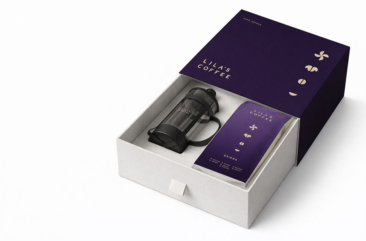 Caja de café Lilas Coffee